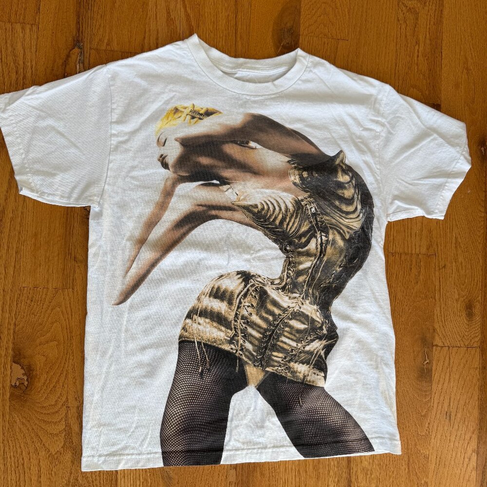 Madonna “The Celebration Tour” 2023–2024 Tee — Gold Corset Graphic — Size M